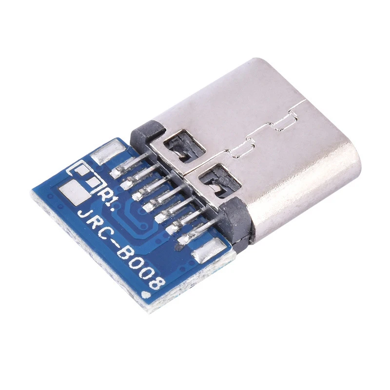 10/5pcs 14 Pin Female Socket Receptacle USB 3.1 Type C Connector Through Holes PCB 180 Vertical Shield USB-C