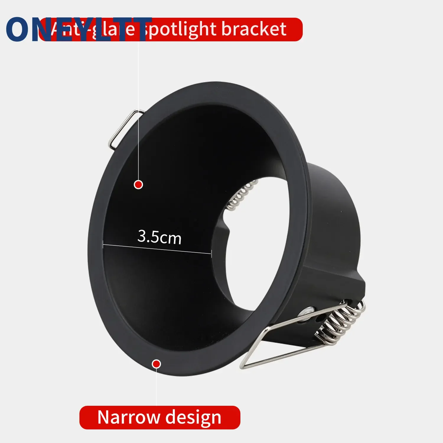 حامل مصباح مجوف للحمام ، إطار مثبت ، تركيبات إضاءة ، تركيب مقبس ، كشاف ضوئى ، كشاف ضوئى ، GU10 ، MR16 #4