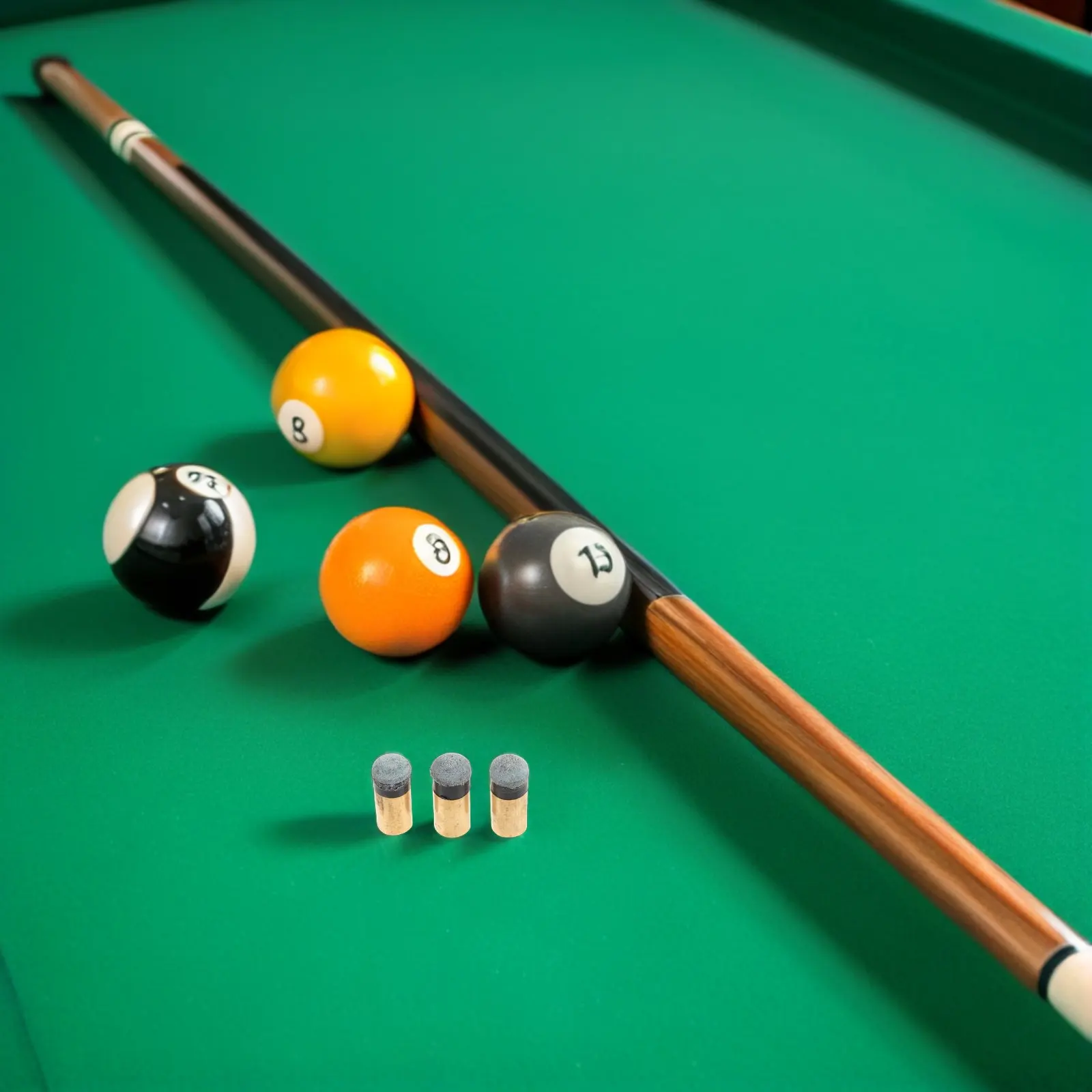 

6Pcs Billiard Cue Tip Replacement Slip on 12Mm Copper Ferrule Stable Accuracy Pool Stick Repair Heads for Snooker Table