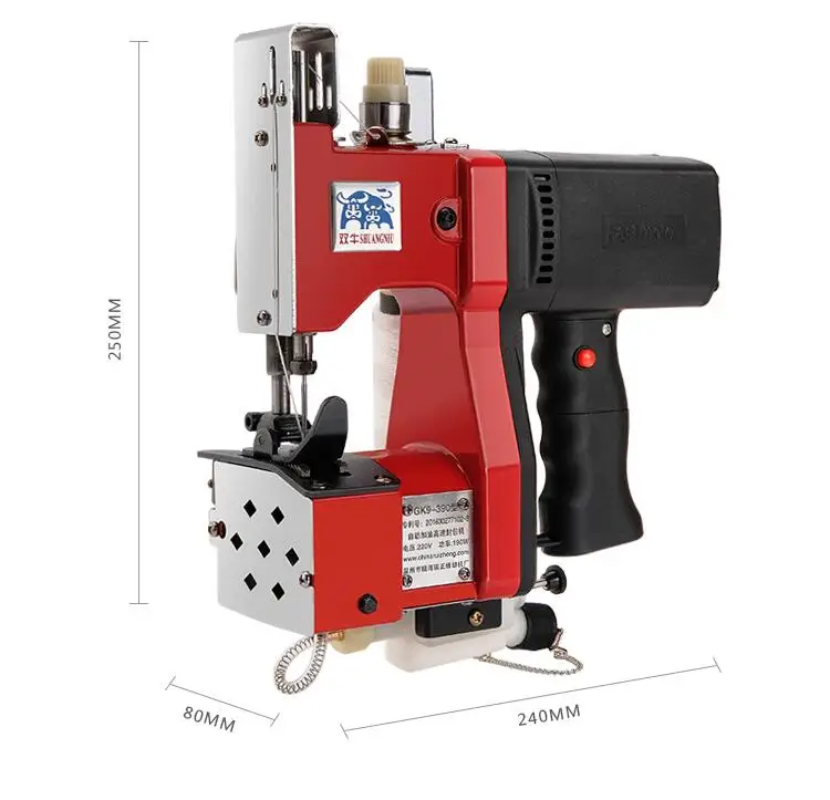 GK9-350 automatic refueling portable electric sewing machine packaging machine home textile industry woven bag sealing machine