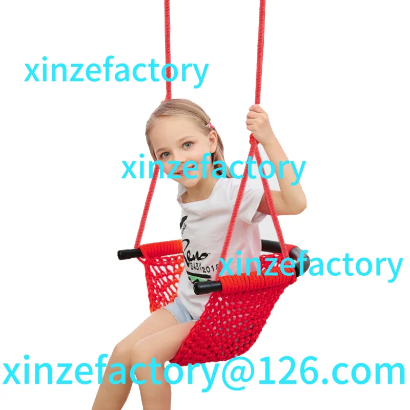 

Customizable Kids Hammock Nest Swing Hand Weaving Playground Indoor Toys Courtyard Net Rope Swing Educational Equipment Entertai
