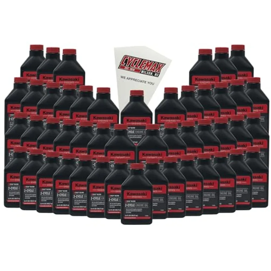 

Forty Eight Pack Compatible with Kawasaki KTech 2-Cycle Two Stroke Engine Oil 6.4oz 99969-6084 for High-Performance Motorcycle