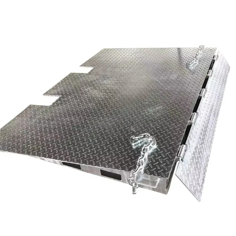 10-Ton steel container loading and unloading forklift ramp material handling equipment