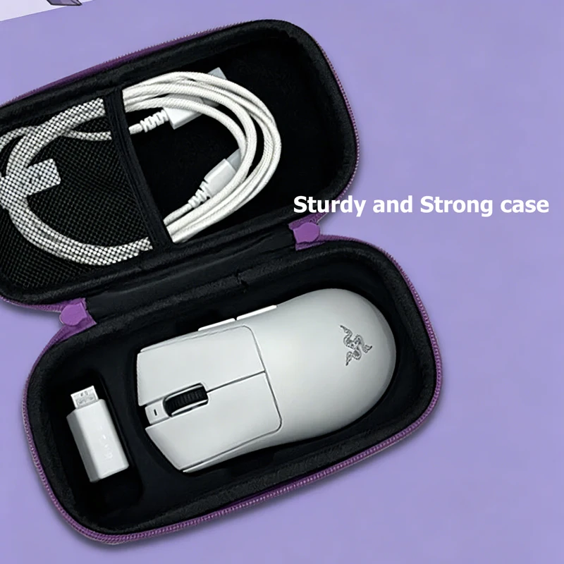 Travel Carrying Case for Razer Viper V4 Pro Gaming Mouse Protective Storage Bag Wireless Gaming Mouse EVA Hard Case
