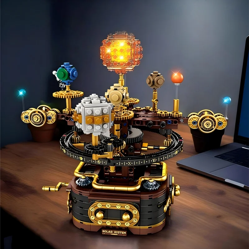 

Вращающийся конструктор «Солнечная система», развивающая головоломка с восемью планетами для мальчиков, сложная сборка, подарок на день рождения (8+ лет)