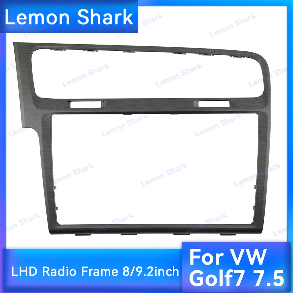 Original MIB Radio Frame for VW Golf 7 7.5 MK7 MK7.5 LHD 8 INCH 9.2 INCH Panel Piano Black Decorative Inner Trim Screen Bezel