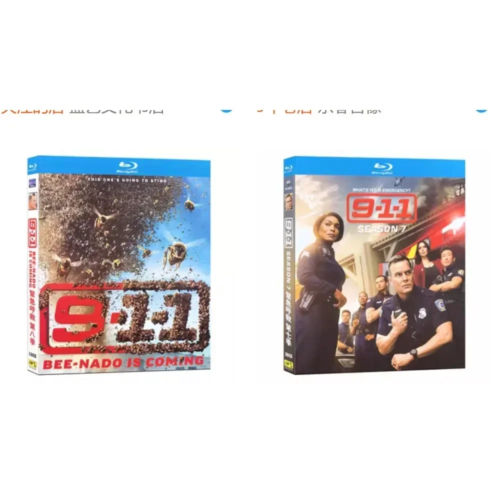 9-1-1 Season 7-8 (2024)BD 5-Disc All Region Blu-ray disc
