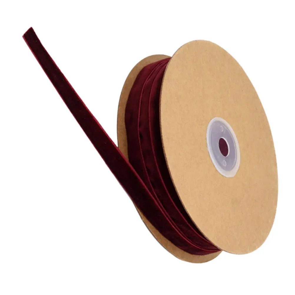 

Flocking Ribbon Gift Wrapping B DIY Ribbons Cloth Accessories Wedding Party Birthday Holiday Crafts Sewing Supplies