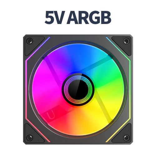 Imagen 2 del producto Teucer Infinite Mirror 4Pro 120mm ventilador con cubierta de PC PWM ARGB enfriador de agua CPU Ventilador de refrigeración espacio ilimitado ARGB Control remoto