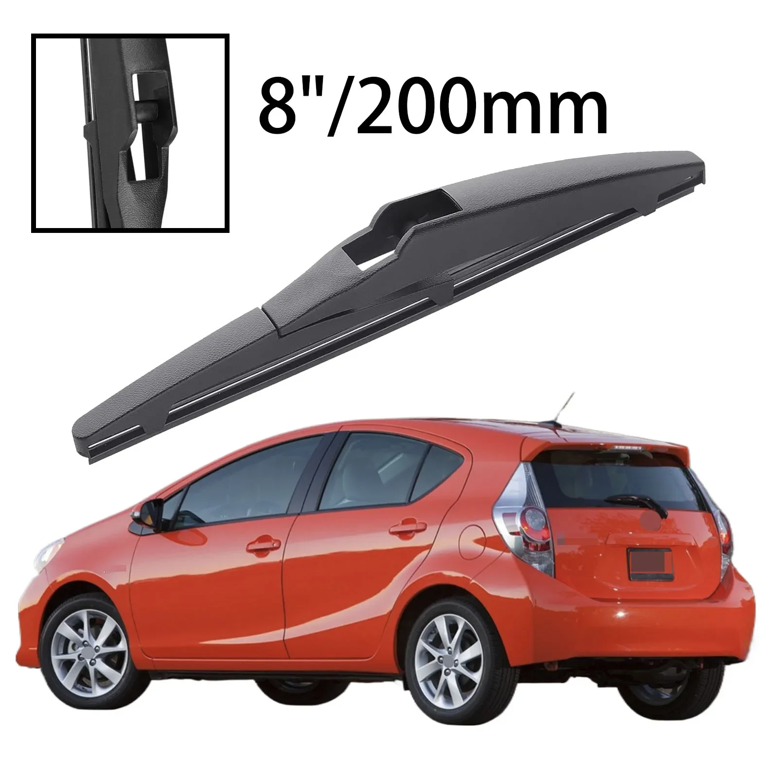 

8" Rear Windshield Windscreen Washer Wiper Blade For Toyota Prius C 2011-2021 Car Accessories Accsesories