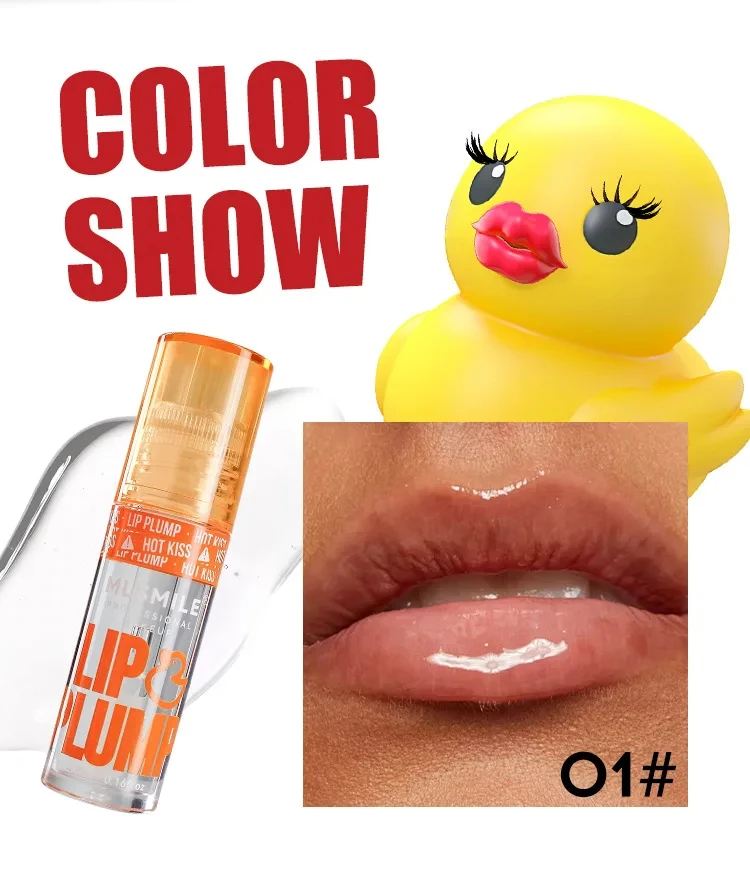 Duck Lip Plump Lip Oil nature long-lasting Moisturizing Mirror Water No Sticky Sexy Plumping Red Tint Lipstick Make Up