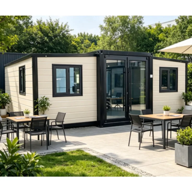 Portable Luxury Modular Container House 20ft 2 3 Bedroom Prefabricated Apartment Steel Sandwich Panel Breathable Hotel