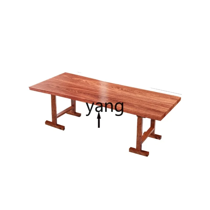 

LTT new Chinese mahogany tea table and chair combination solid wood tea table tea table log simple