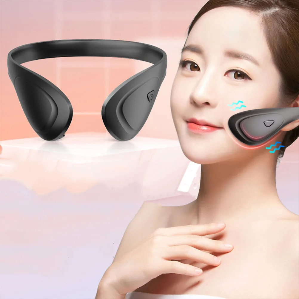 

1pc V-Shaped Durable Facial Device Massager Care Massager For Care -Shape Face Non-Toxic Face Massaging Black