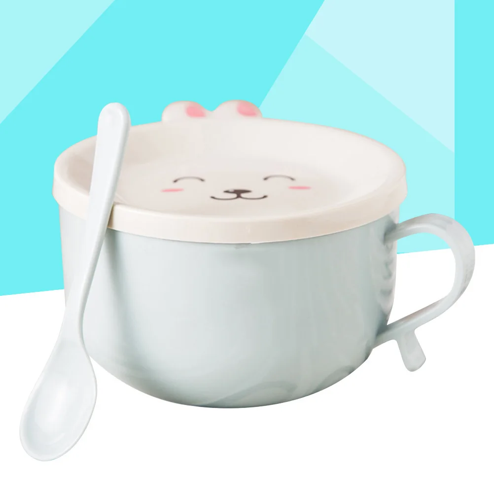 Insulated Lunch Box With Spoon Stainless Steel Double Layer Food Container For Soup Noodles Rice Bpa Free Portable Storage