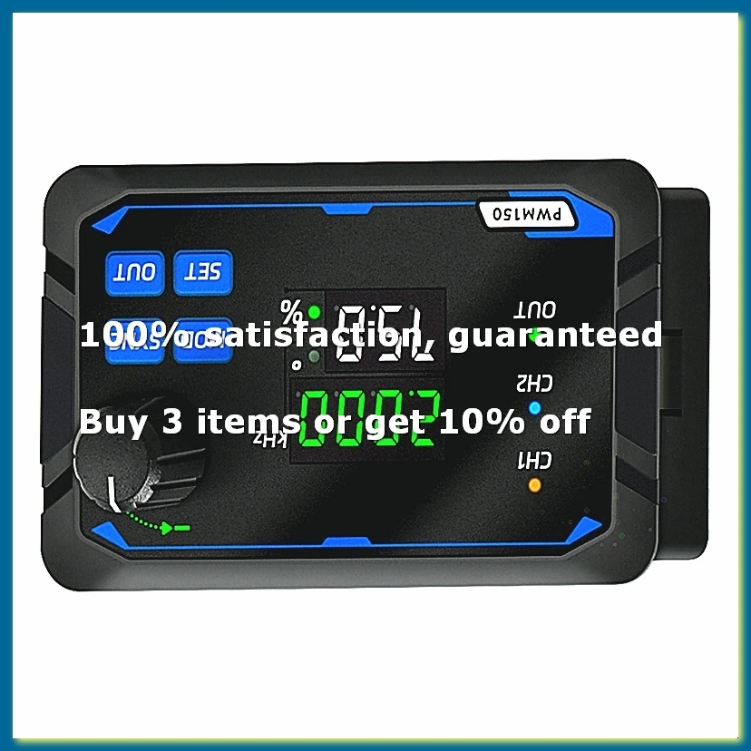 DC 5-24V Dual Signal Generator Square Pulse Wave Frequency Meter 1Hz-150kHz Output PWM150 for Electrician Tool