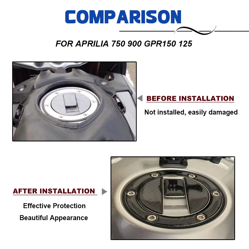 Tampa do tanque de combustível da motocicleta adesivo para aprilia 750 900 gpr150 125 para tigre 800 xc xa xcx xrx 2015-2018 para daytona 675