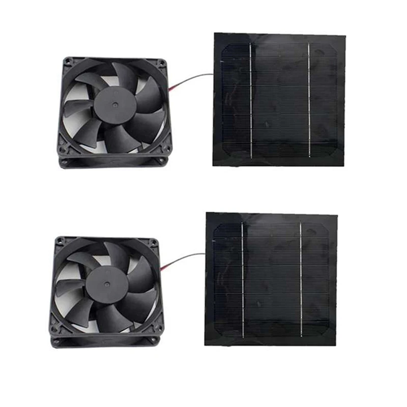 4Pcs 20W 6 Inch Solar Exhaust Fan Kit Air Extractor Mini Ventilator Solar Panel Powered Fan For Dog Chicken House