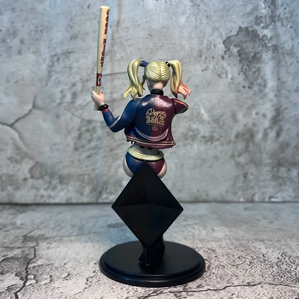11-15cm Anime Harley Quinn seated Harley Quinn anime character PVC figurine Toy statue view 2