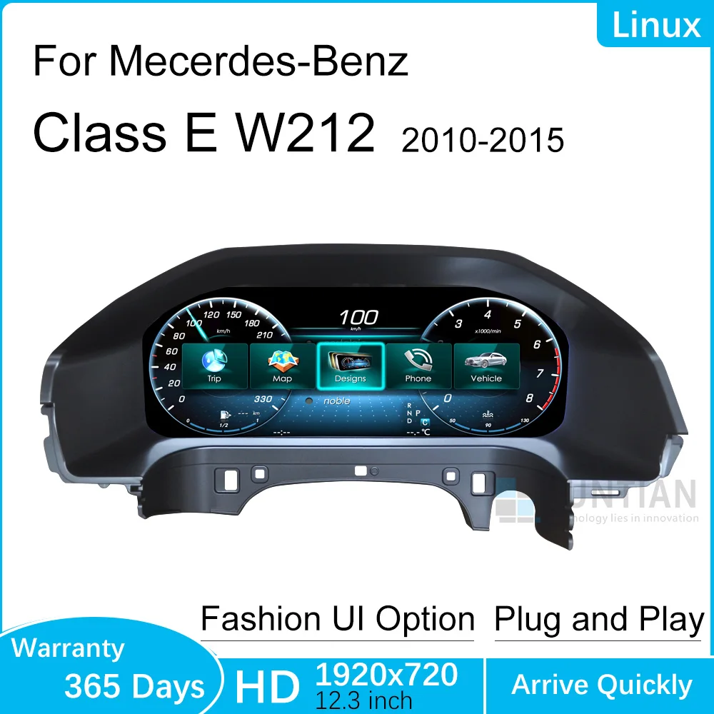 

Digital LCD Dashboard For Mercedes Benz E-Class W212 2010-2015 Instrument Paneel Cockpit with Carplay