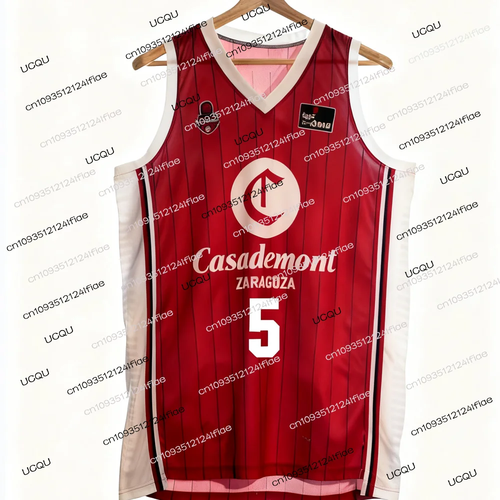 2025 لعبة كرة السلة سرقسطة جديدة جيرسي رودريغيز رقم. 15 كرة السلة جيرسي مروحة خاصة جيرسي كيت سترة رياضية اسبانيا كرة السلة