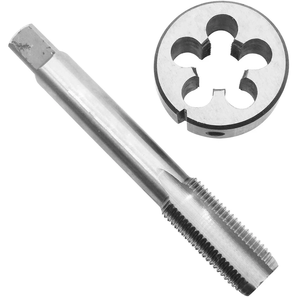 HUAZHICHUN 1PC 3/4-16UNF Tap + 1PC 3/4-16UNF Die,  HSS Tap and Die Set Right Hand Tap