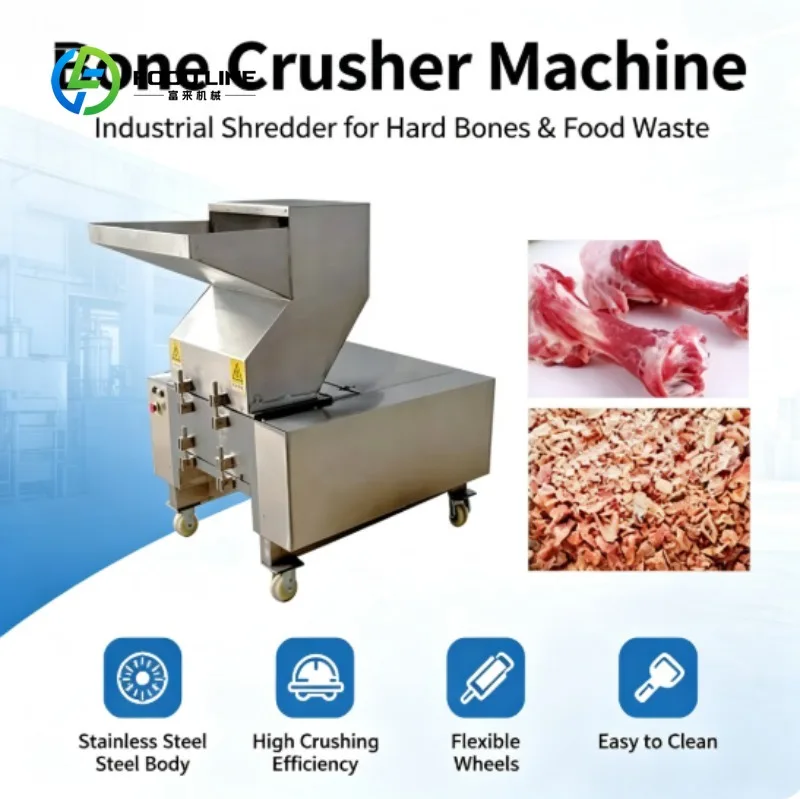 Custom Made Multifunction Industrial Automatic Beef Chicken Meat Bone Mill Powder Bone Crushing Crusher Machine
