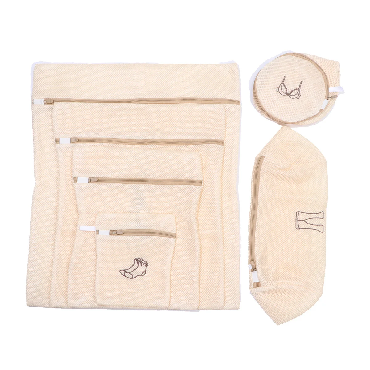 ชุดถุงซักผ้าตาข่าย 6 ชิ้น สำหรับซักผ้าเนื้อละเอียด ปกป้องเสื้อผ้า ซักซ้ำได้ ถุงซักผ้าหนา สำหรับชุดชั้นใน บรา ชุดเด็ก