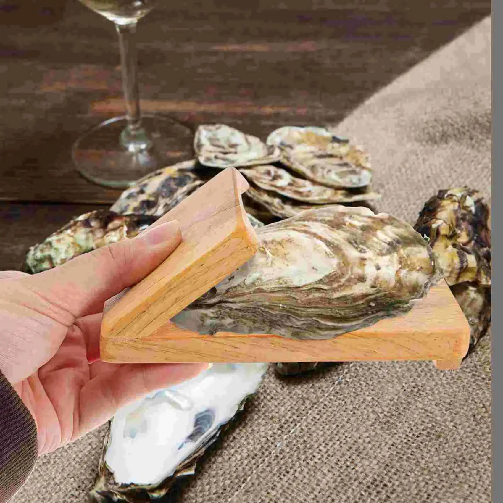 AS60-2X Oyster Shucking Opener Shucker Seafood Clamp Tool Holder Shellfish Hand Clam Shellcrab Sheller
