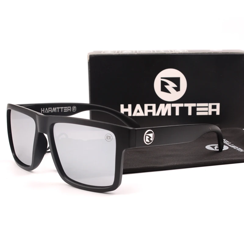 جديد جودة عالية فاخرة HARMTTER العلامة التجارية الاستقطاب النظارات الشمسية عدسة مربعة النساء الرجال نظارات شمسية UV400