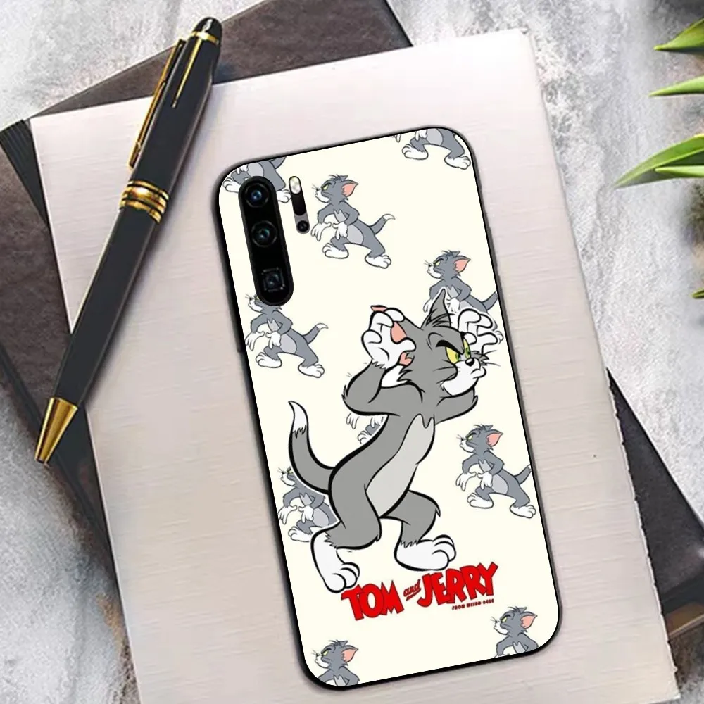 Cartoon T-Tom And J-Jerry Phone Case For Huawei P 8 9 10 20 30 40 50 Pro Lite Psmart Honor 10 lite 70 Mate 20lite