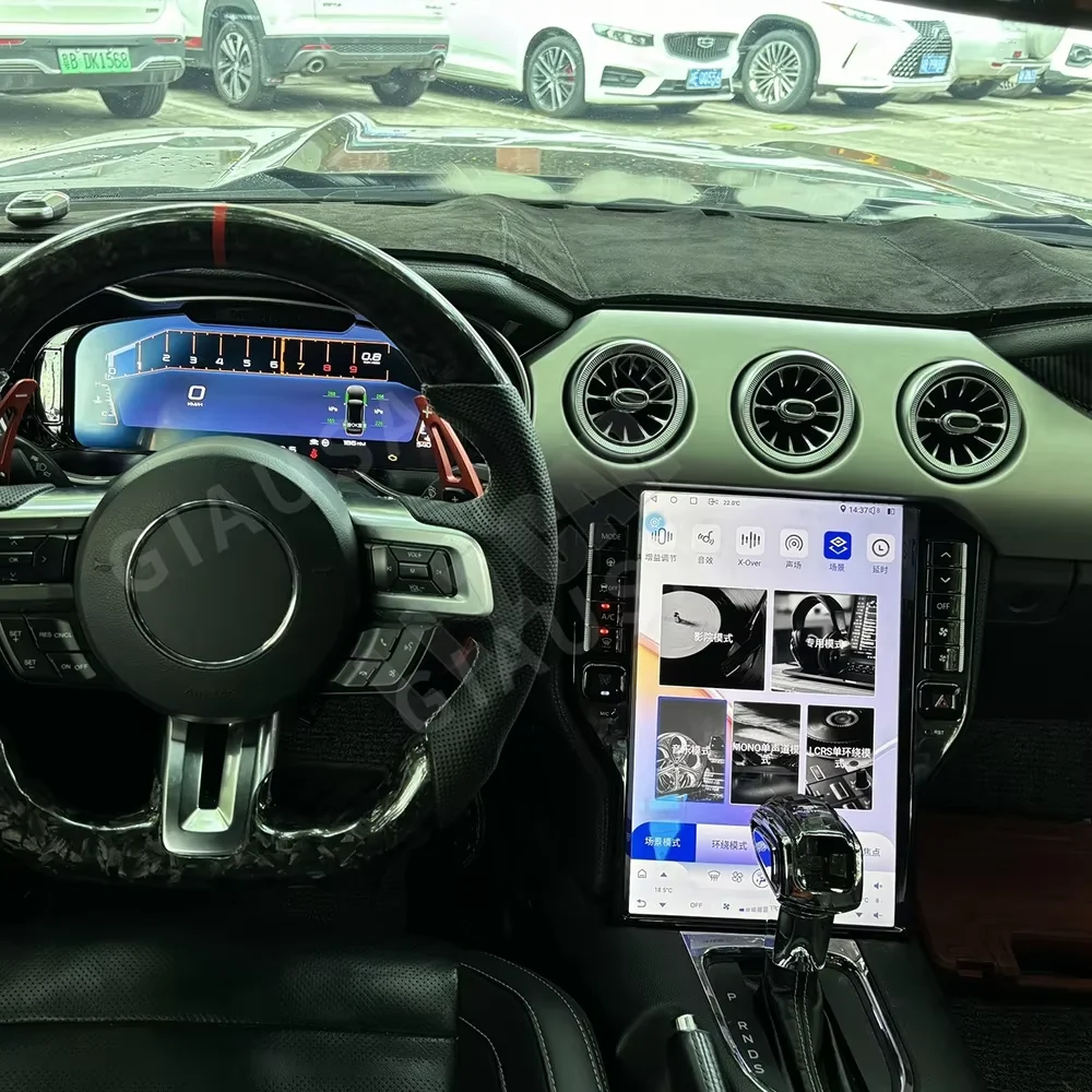 

Andriod 13 Navi Car Radio Carplay Dashboard Screen Digital Cluster For Ford Mustang 2015-2022 Auto Multimedia Player Head Unit