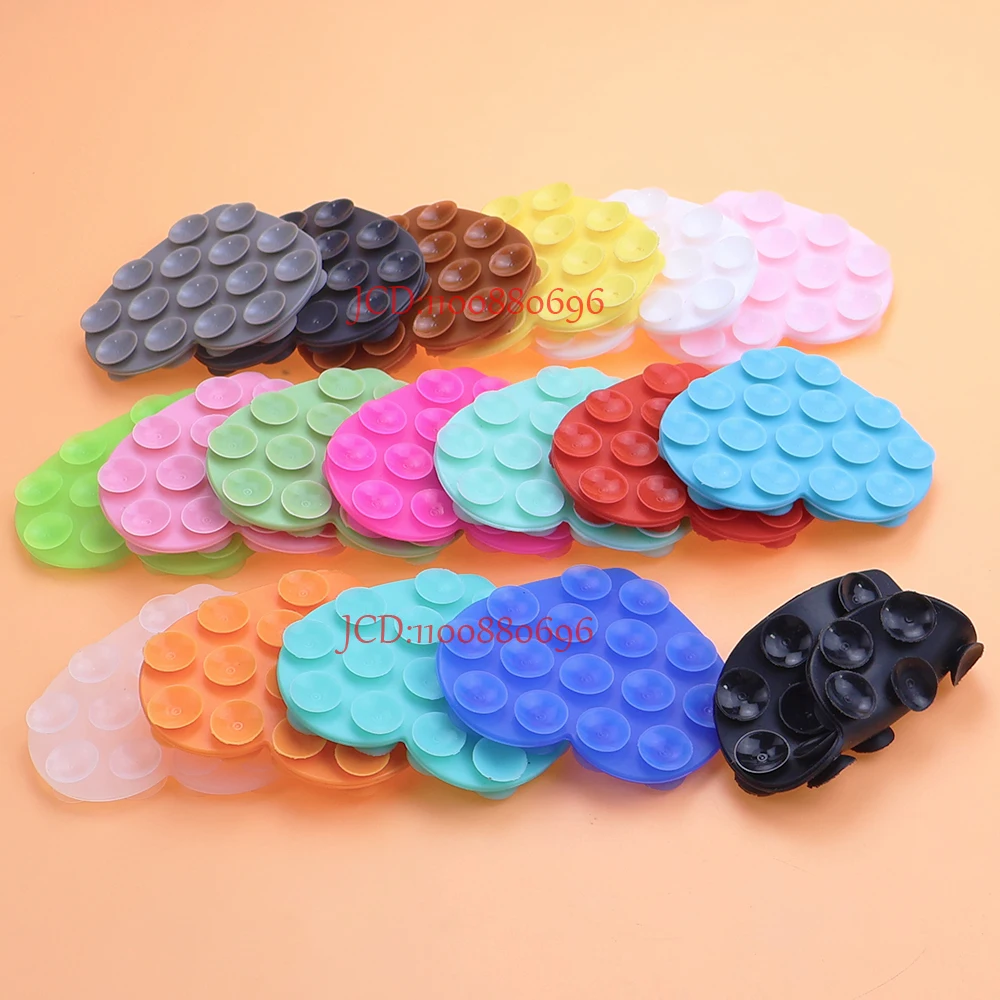 Двусторонний держатель на присоске для телефона в форме сердца, многофункциональная силиконовая присоска, крепление для телефона, чехол для телефона, липкая ручка для телефона