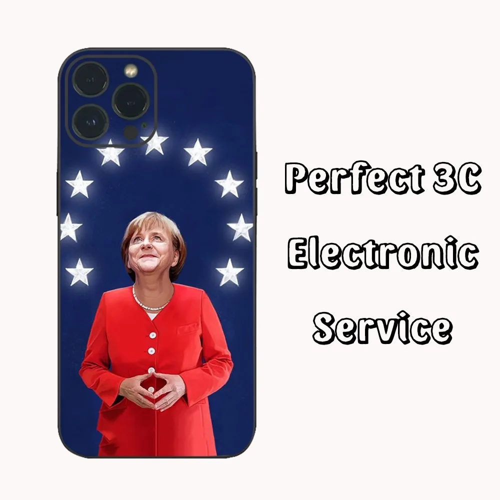 Angela Merkel Phone Case For IPhone16 15 14 13 12 Mini 11 Pro XS Max X XR SE5 6 7 8 Plus Soft Silicone Cover