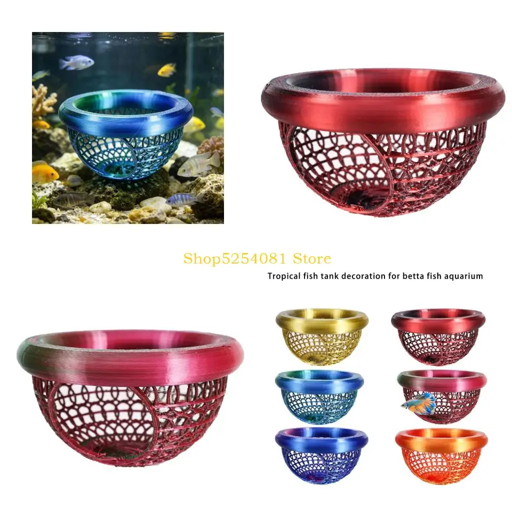 AXYC 3D Printed Floating Betta Breeding Bed Hideouts Fishtanks Decoration Pet Fish Shelter Place for Aquarium Enthusiasts