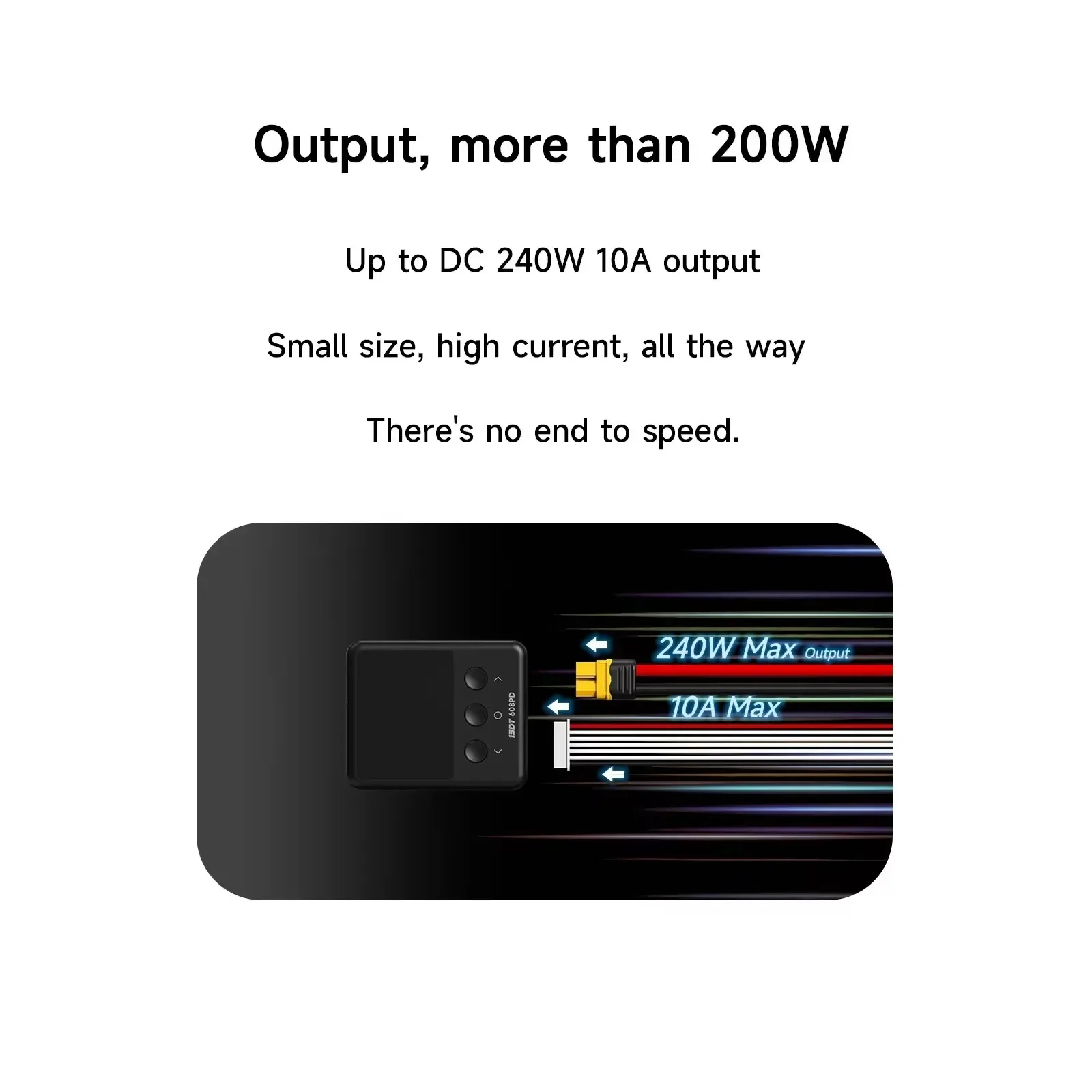 ISDT 608PD DC 240W PD3.110A/140W USB-C 5A Smart Digital Charger RC Batteries Types for /LiFe/LiPo, LiHv 1-6S/Pb 1-12S/NiMH 1-16S