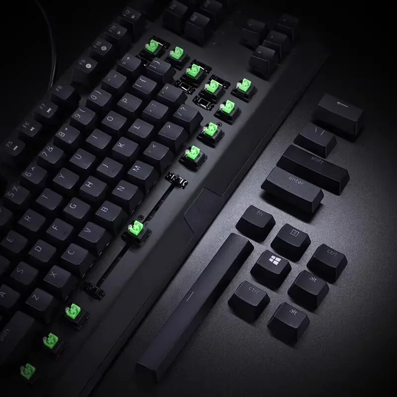 لوحة مفاتيح الألعاب الميكانيكية السلكية Razer BlackWidow X Tenkeyless 87 مفتاحًا للكمبيوتر المحمول وسطح المكتب ولوحة مفاتيح للرياضات الإلكترونية بإضاءة خلفية خضراء #5