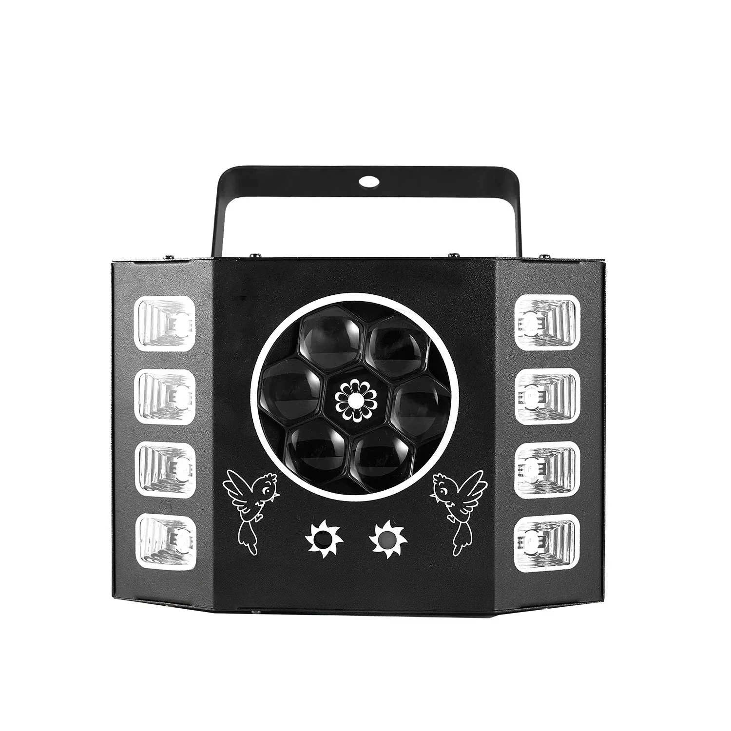 Purple laser light, bar ktv flash ambient light colorful strobe stage light rotating light