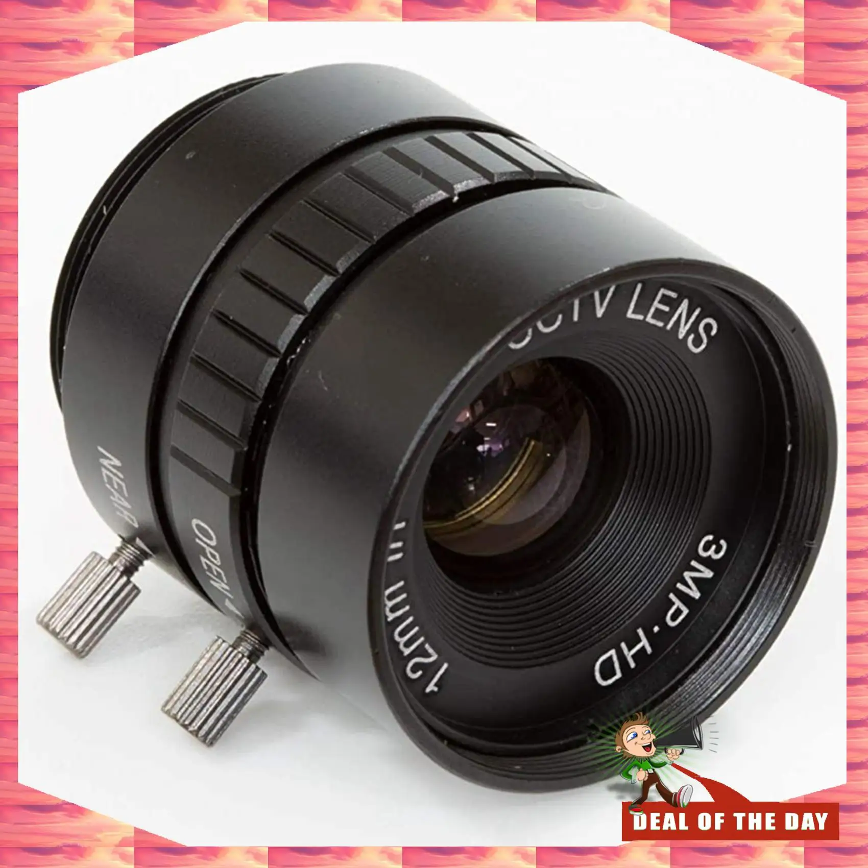 24-Hour Delivery CS-Mount Lens For Raspberry Pi HQ Camera, 12Mm Focal Length With Manual Focus And Adjustable Aperture