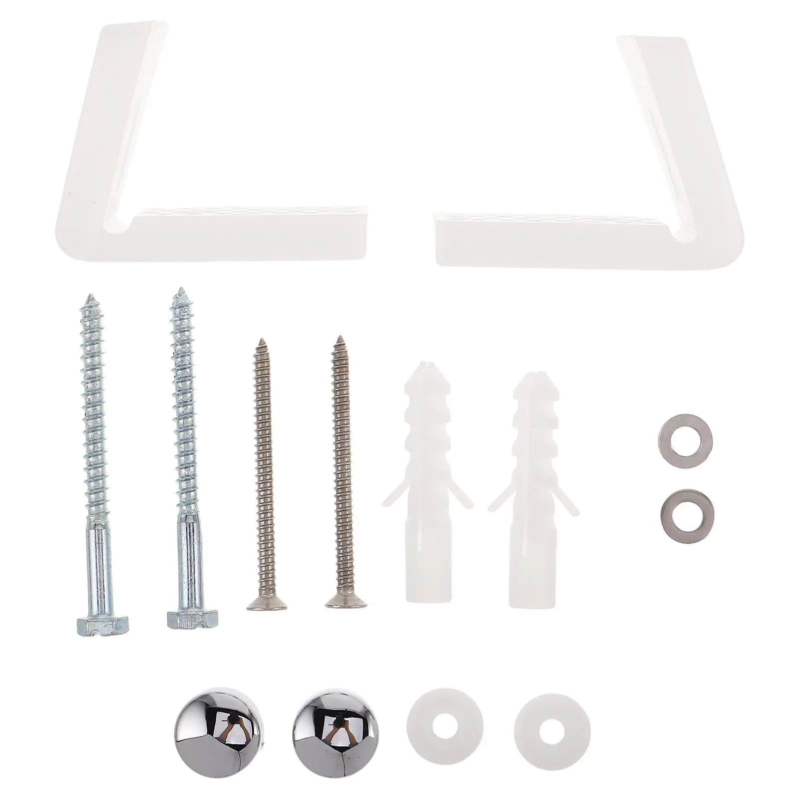 

1Set Toilet Seat Bolt Screw Set Heavy Duty L Shape Fixing Bolts Stainless Steel Mounting Kit Toilet Hardware Accessories
