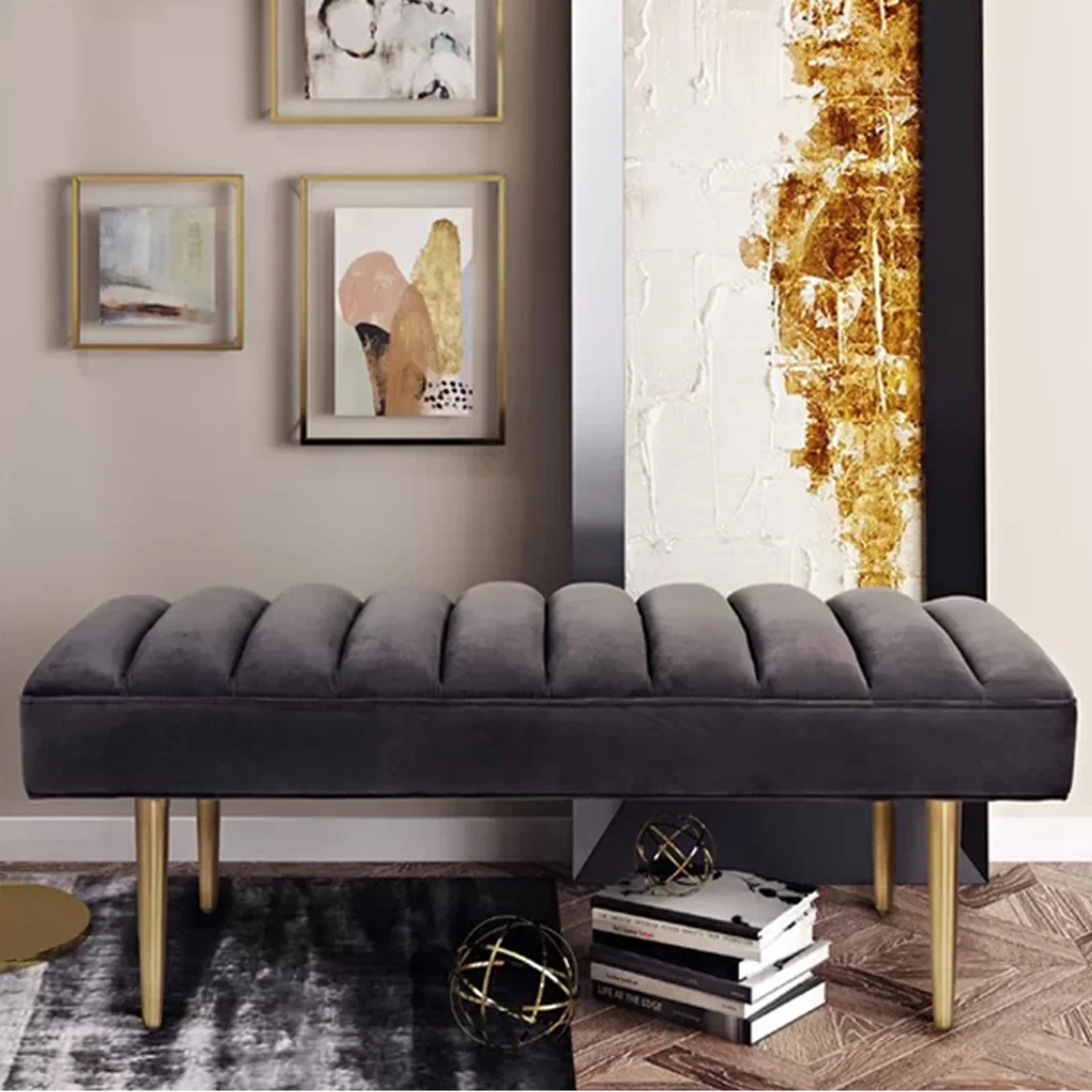 

for Customized Bed End Stools Long Bench Ottoman Bench Velvet