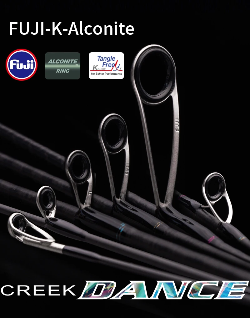 PURELURE CREEK DANCE Forellenrute BFS Fishing Casting UL Spinning Light Travel Rod Stream Ejection Rod Fuji Alconite Ring Barsch – Detail 9