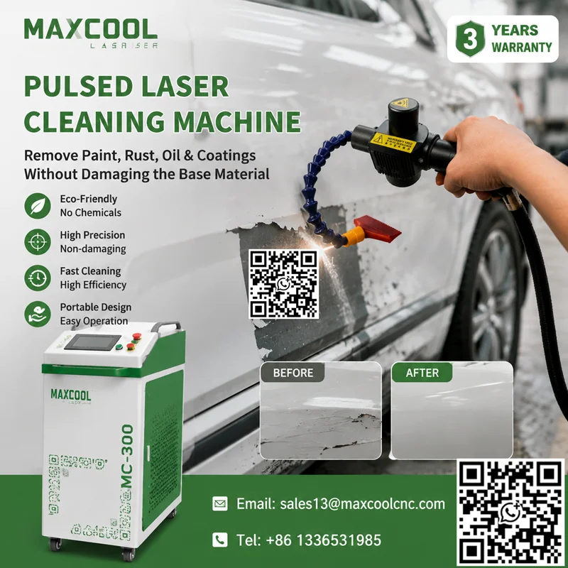 Industrial Laser Cleaning Equipment - Industriële gepulseerde laserreinigingsmachine, hoogprecisie vezellaser roest-