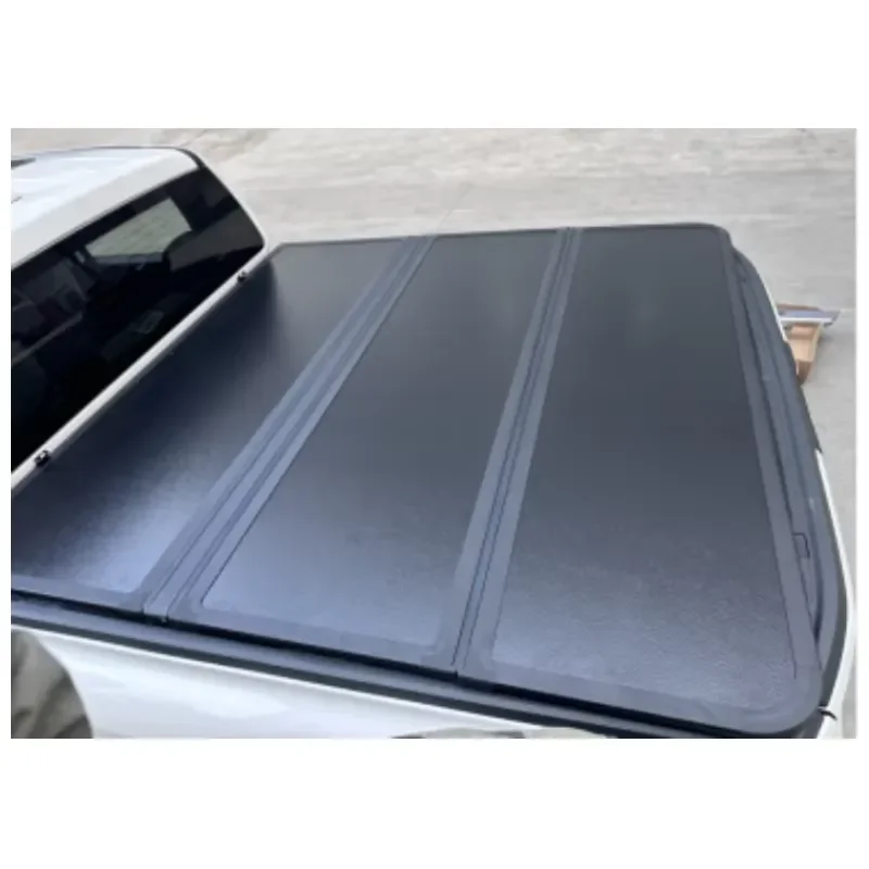 Waterproof Aluminum Tri-fold Cargo Cover for Volkswagen Mazda Pickup Truck Lockable Rear Hatch Tailgate Bed Tonneau Cap