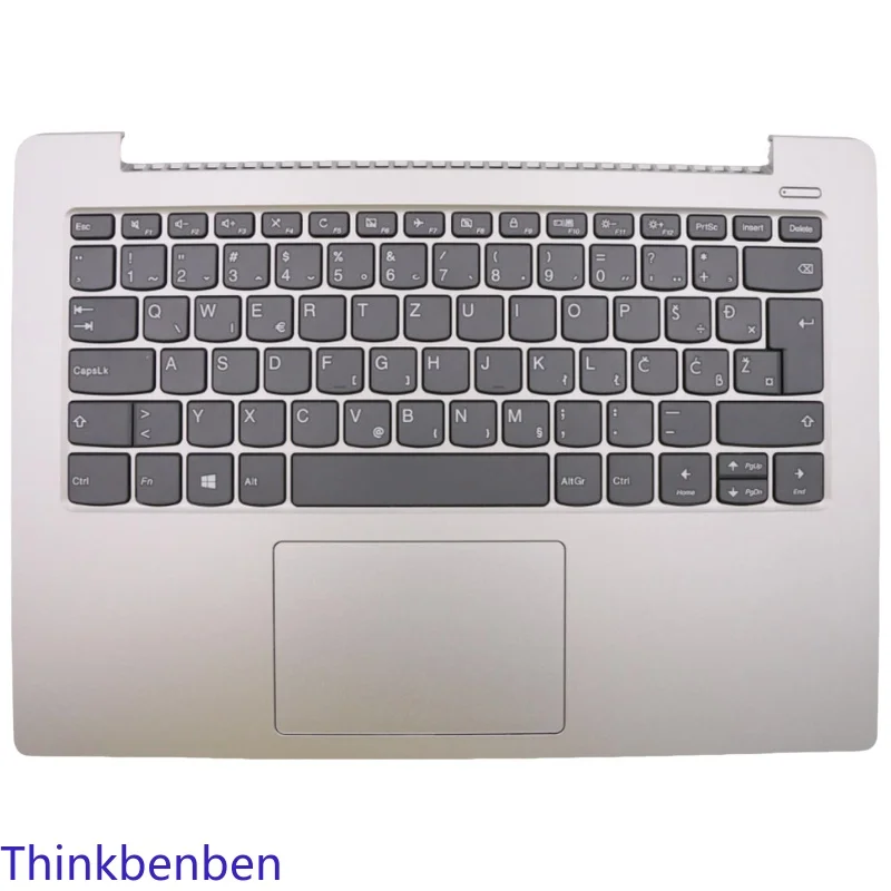 SI Slovenian Platinum Grey Keyboard Upper Case Palmrest Shell Cover For Lenovo Ideapad 330S 14 14IKB 14AST 5CB0R07736