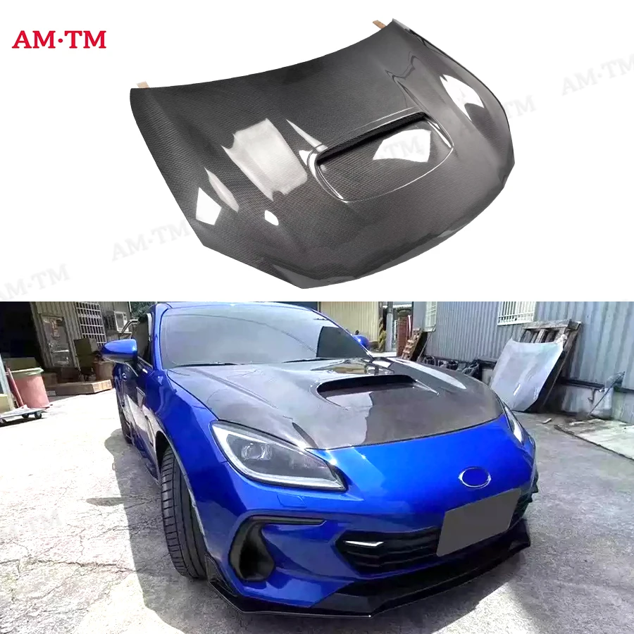 

Carbon Fiber Original Hood For Toyota GR86 Subaru BRZ 2019+ W Style FRP Front Hood Ventilation Cover Upgrade body kit