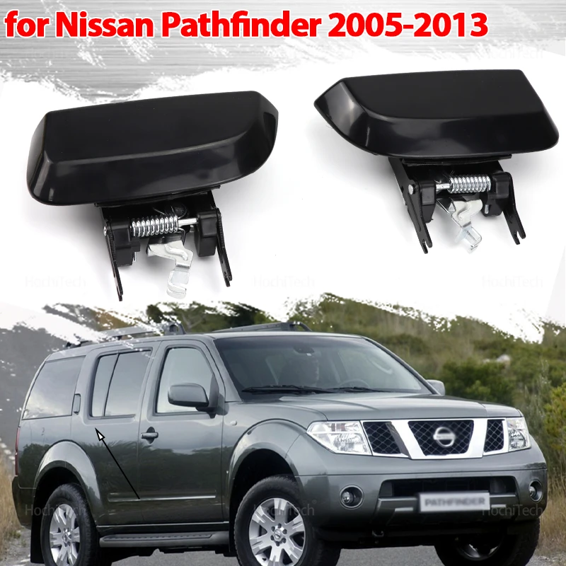 

82607-EA502 для Nissan Pathfinder R51 2005-2013, внешняя дверная ручка, черная хромированная внешняя ручка задней двери, совместимая 82606-EA502
