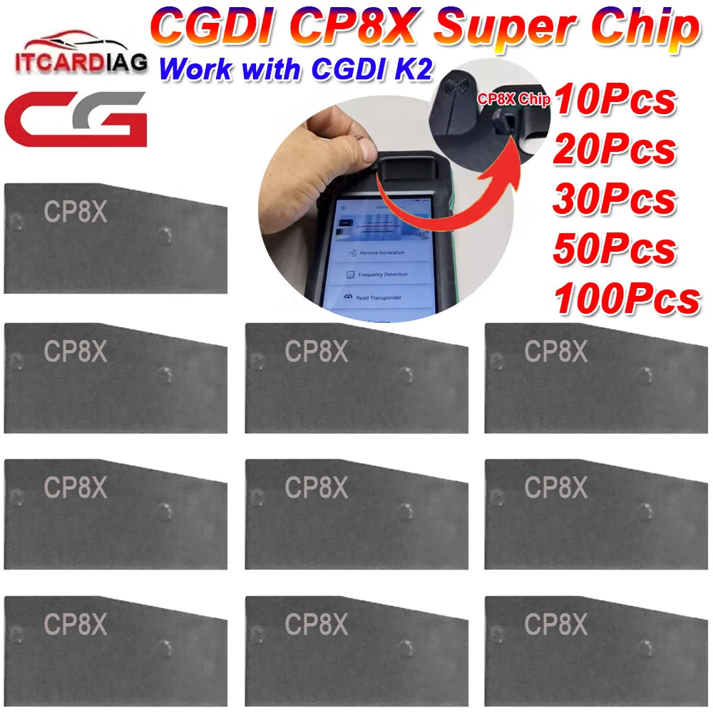 

10/20/30/50/100pcs CGDI CP8X Super Chip Rewritable Supports Multi-type Conversion Ensures Good Stability Work with CGDI K2