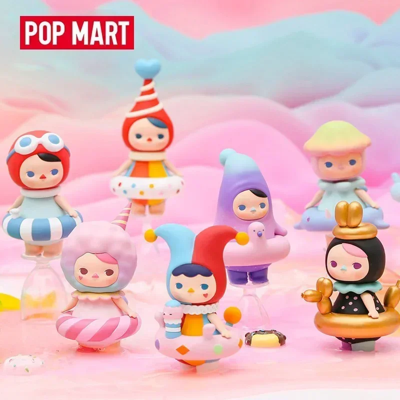 

Коллекционная фигурка PopMart Pucky Pool Bobies Circle Series Mystery Box — милый аниме-персонаж, сюрприз-бокс, подарок для фанатов