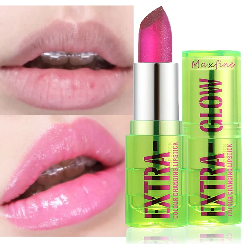 هلام اللون تغيير ترطيب بلسم الشفاه درجة الحرارة اللون تغيير ملمع الشفاه دائم غير يتلاشى اللون أحمر الشفاه مقاوم للماء